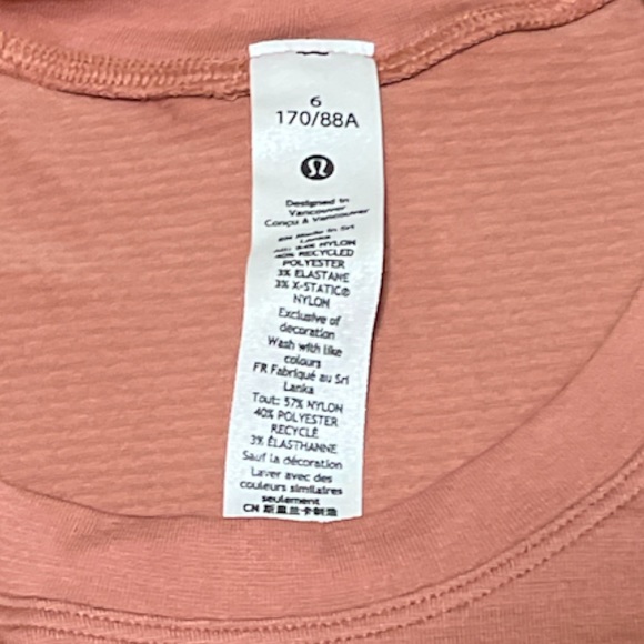 Lululemon Swiftly Tech Short Sleeve 2.0 Race Length Size 6 - Picture 7 of 10